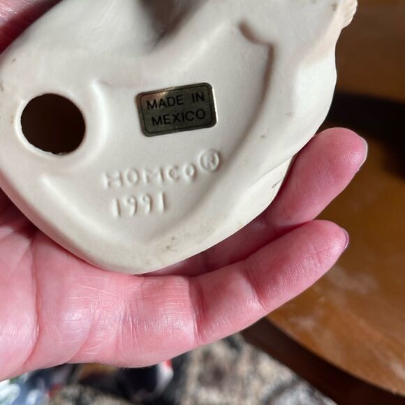 Homco Ceramic Signed Hand Painted Angels Fairies set of 2 - Picture 11 of 15